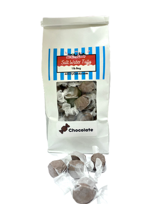 Chocolate Salt Water Taffy. For fresh candy and great service, visit www.allcitycandy.com