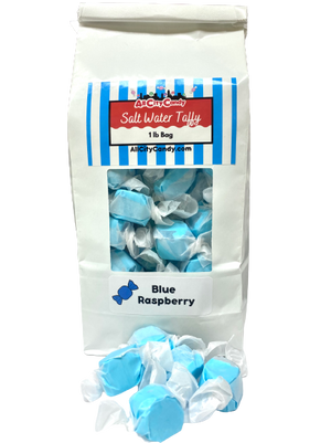 All City Candy Blue Raspberry Salt Water Taffy - 3 LB Bulk Bag Bulk Wrapped Sweet Candy Company Default Title For fresh candy and great service, visit www.allcitycandy.com