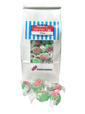 Watermelon Salt Water Taffy. For fresh candy and great service, visit www.allcitycandy.com