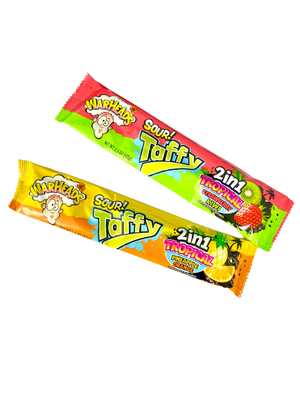 Warheads Taffy Bar 2 in 1 Tropical. For fresh candy and great service, visit www.allcitycandy.com