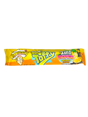 Warheads Taffy Bar 2 in 1 Tropical. For fresh candy and great service, visit www.allcitycandy.com