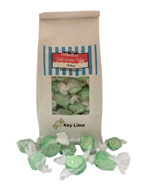 Key Lime Salt Water Taffy 1 lb Bulk Bag For fresh candy and great service, visit www.allcitycandy.com