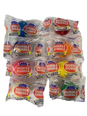 Dubble Bubble Assorted Wrapped Gumballs 3 lb Bulk Bag www.allcitycandy.com for fresh and delicious candy treats