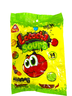 Beny Lococha Sours 14 piece 4.44 oz. Bag. For fresh candy and great service, visit www.allcitycandy.com