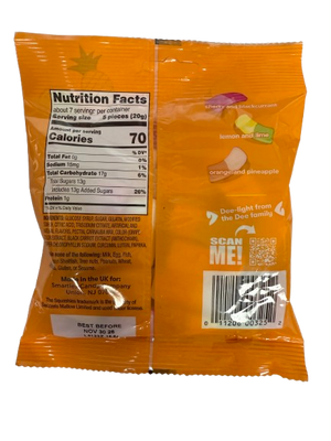 Smarties Squashies MIxed Fruit 5 oz Bag - Visit www.allcitycandy.com for great candy, service and delicious treats.