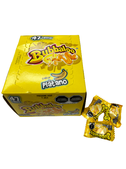 Bubbaloo Platano Banana Chewing Gum