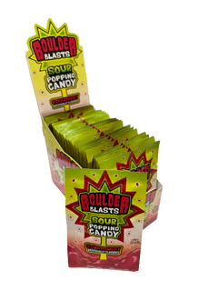 【スバ山】 魔法のパワーストーン prod by BAD ENDO KoKo's Boulder Blasts Sour Popping Candy Strawberry 0.35 oz. - All