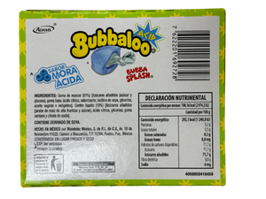 Bubbaloo Mora Acida Sour Blueberry Chewing Gum