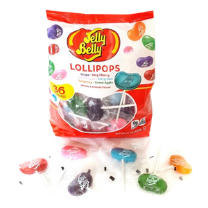 Jelly Belly Lollipops 36 Count 21 oz. Bag - Visit www.allcitycandy.com for great candy and delicious treats!