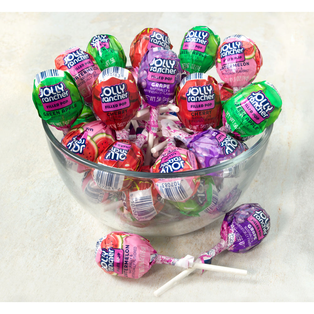 Jolly Rancher Filled Pop Assorted Flavors 0.56 oz. - All City Candy