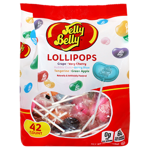 Jelly Belly Lollipops 42 Count 25 oz. Bag - Visit www.allcitycandy.com for great candy and delicious treats!