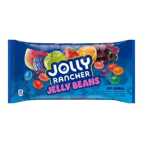 Jolly Rancher Jelly Beans packaging on a white background