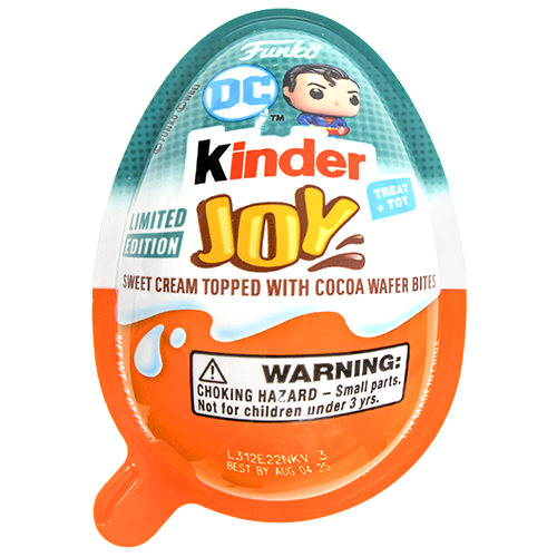 Kinder Joy Limited Edition DC Funko 0.7 oz. Egg - Visit www.allcitycandy.com for great candy, service and delicious treats.