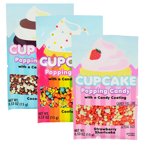 Cupcake Popping Candy with a Candy Coating .53 oz - Visit www.allcitycandy.com for great candy, service and delicious treats.
