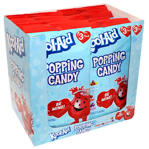 Kool-Aid Valentine's Popping Candy 3 Pack 0.74 oz. Bag - Visit www.allcitycandy.com for great candy, service and delicious treats.