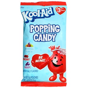 Kool-Aid Valentine's Popping Candy 3 Pack 0.74 oz. Bag - Visit www.allcitycandy.com for great candy, service and delicious treats.