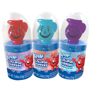 Kool-Aid Lollipop Dippers Lollipop &Visit www.allcitycandy.com for great candy, service and delicious treats. Candy Powder .84 oz. - 