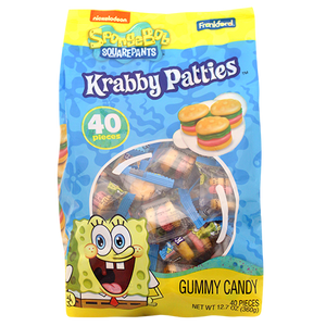 All City Candy Spongebob Squarepants Krabby Patties Gummy Candy 40 count Bag Halloween Frankford Candy For fresh candy and great service, visit www.allcitycandy.com