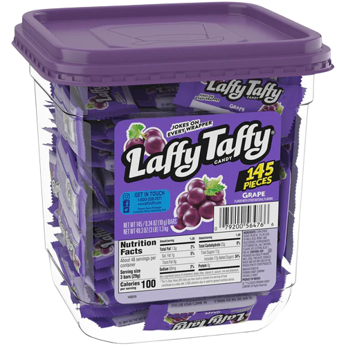Laffy Taffy Grape Candy Mini Bar .3 oz. All City Candy
