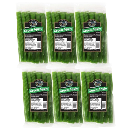 All City Candy Walnut Creek Jumbo Green Apple Licorice Twists - 8-oz. Bag Walnut Creek Foods For fresh candy and great service, visit www.allcitycandy.com