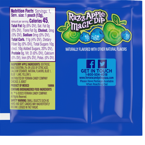 Wonka Fun Dip Valentine Card & Candy Kit - 22 Count With Cherry & Apple Flavors