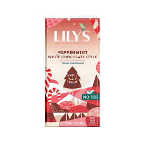 All City Candy Lily's No Sugar Added Peppermint White Chocolate 2.8 oz. Bar | For fresh candy and great service visit www.allcitycandy.com