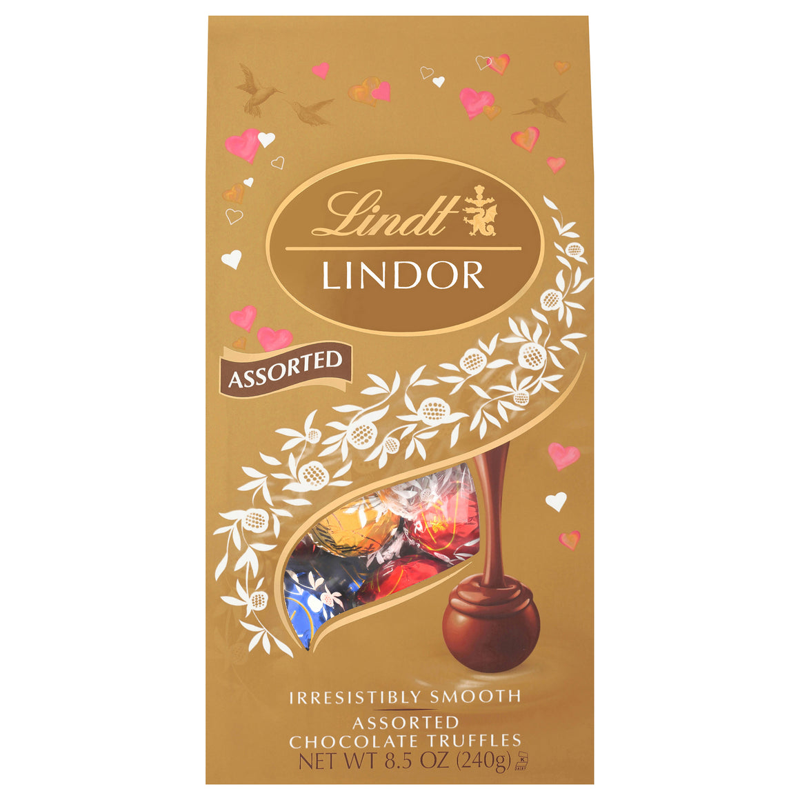 Lindor Assorted Chocolate Truffles Valentine's Day - 8.5-oz. Bag