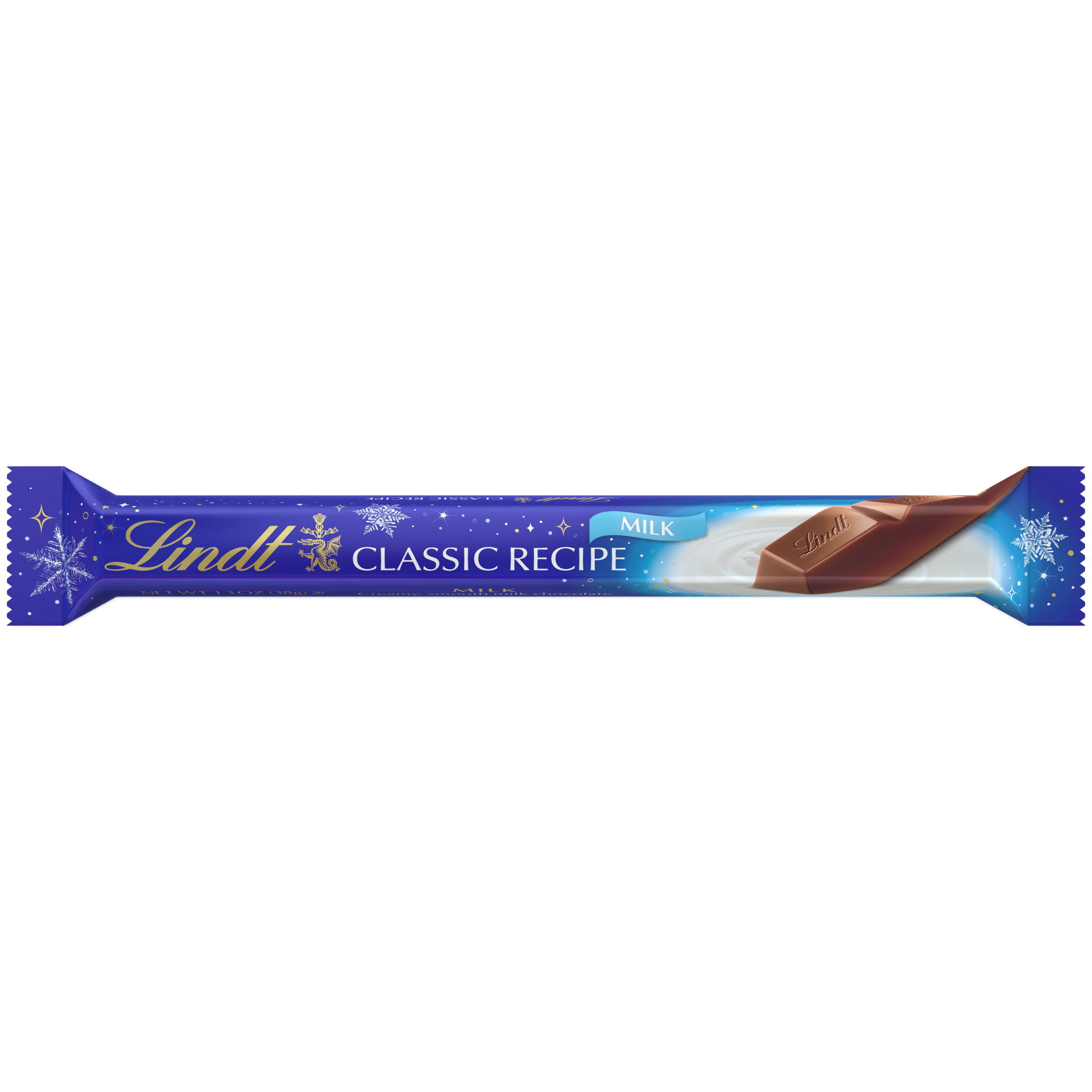 Lindt CLASSIC RECIPE Milk Chocolate Bar, Valentine's Day Candy, 4.4 oz. (12  Pack)