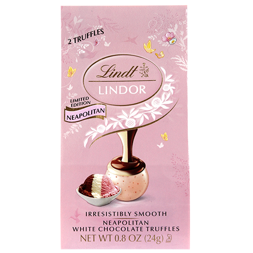 Lindt Lindor Neapolitan Truffle 0.8 oz. Bag - Visit www.allcitycandy.com for great candy, service and delicious treats.