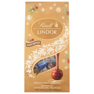 All City Candy Lindt Lindor Holiday Assorted Truffles 8.5 oz. Bag Foil Wrapped Chocolate Gift | For fresh candy and great service, visit www.allcitycandy.com 