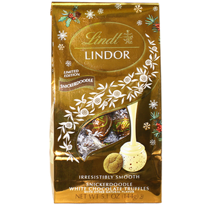 Lindt Lindor Holiday Snickerdoodle Truffles 5.1 oz. Bag - For fresh candy and great service, visit www.allcitycandy.com