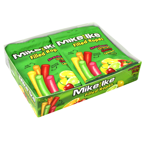 Mike and Ike Assorted Fill Ropes 3 oz. Bag - Visit www.allcitycandy.com for great candy and delicious treats! 