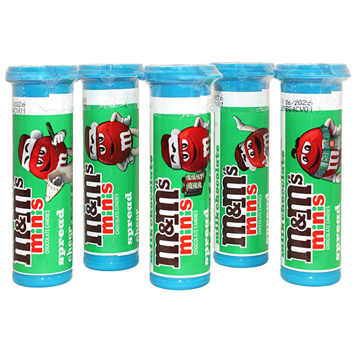 M&M’S Minis Christmas Milk Chocolate Tube – 1.08 oz. - Visit www.allcitycandy.com for great candy, service and delicious treats.