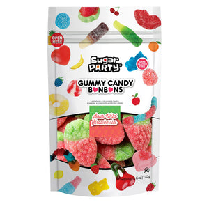 Sugar Party Sour Wild Strawberries Gummy Candy 6 oz. Bag
