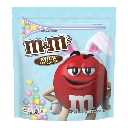 M&M's Milk Chocolate Candies Easter Pastel Blend - 38-oz. Resealable Bag