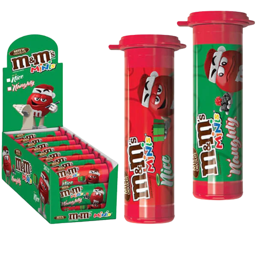  M&M minis assorted chocolate candy pack of 12 tubes, 1.08 oz :  Grocery & Gourmet Food