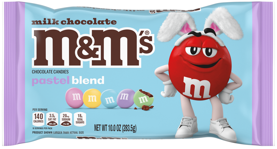 All City Candy M&M's Milk Chocolate Candies Easter Pastel Colors - 10-oz. Bag Mars Chocolate For fresh candy and great service, visit www.allcitycandy.com