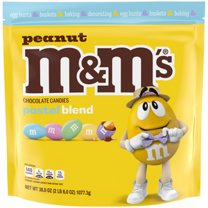 M&M's Pastel Blend Peanut Chocolate Candies 38 oz. Bag