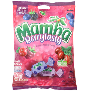 Mamba Berrytasty Fruity Chews 7.05 oz. Bag - For fresh candy and great service, visit www.allcitycandy.com
