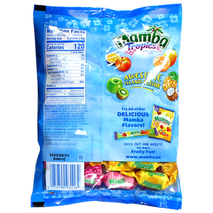 Mamba Tropics Fruit Chews 7.05 oz. Bag - For fresh candy and great service, visit www.allcitycandy.com