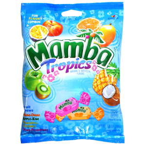 Mamba Tropics Fruit Chews 7.05 oz. Bag - For fresh candy and great service, visit www.allcitycandy.com