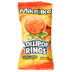 Mike and Ike Lollipop Rings Assorted 0.42 oz. - For fresh candy and great service visit www.allcitycandy.com