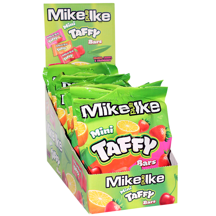 Mike and Ike Taffy Assorted Flavors 3.8 oz. Bag - For fresh candy and great service, visit www.allcitycandy.com
