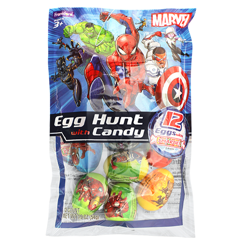 Frankford Marvel Universe 12 Count Smarties Egg Hunt 1.9 oz. Bag