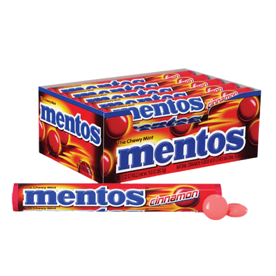 Mentos Cinnamon Chewy Mints - 1.32-oz. Roll - All City Candy