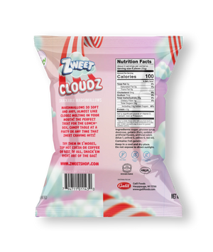 All City Candy Zweet Cloudz Strawberry Hearts Marshmallows 3.5 oz. Bag- For fresh candy and great service, visit www.allcitycandy.com