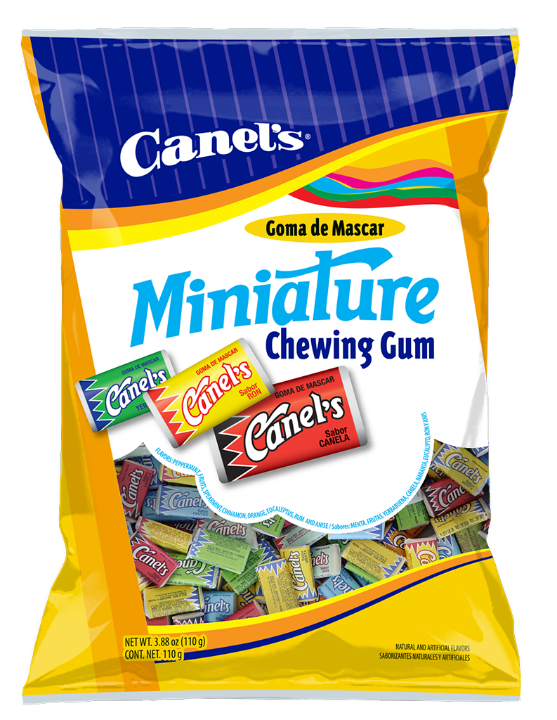 All City Candy Canel's Miniature Chewing Gum 104 piece 3.88 oz. Bag- For fresh candy and great service, visit www.allcitycandy.com