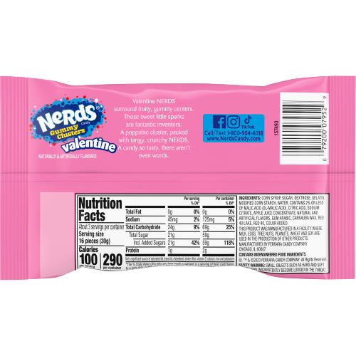 Nerds Valentine's Gummy Clusters 3.0 oz. Share Pack