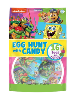 Nickelodeon Plastic Egg Hunt with Candy 16 count Bag 2.82 oz ...