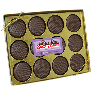 Hand-Dipped Chocolate Covered Oreo Cookies - 12-Piece Gift Box - Visit www.allcitycandy.com for great candy, service and delicious treats.